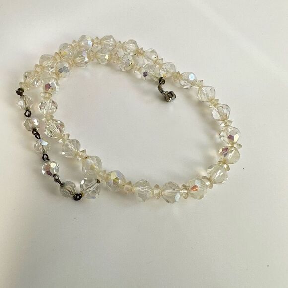 Aurora Borealis vintage choker necklace - Picture 3 of 11